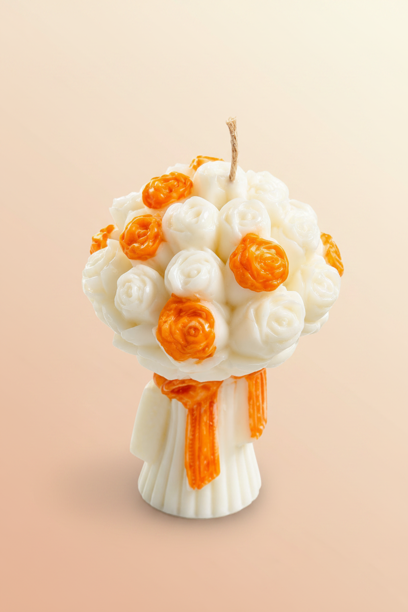 Sculpted Bouquet Soft Floral Candle