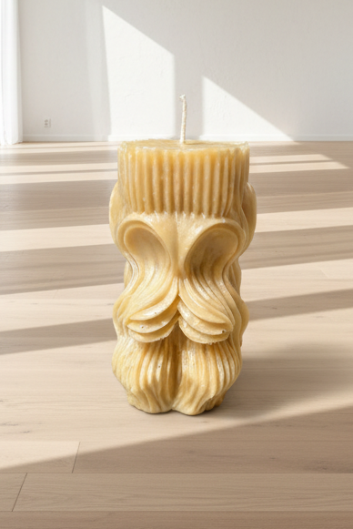 Luxury Handcrafted Vanilla Amber Pillar Candle