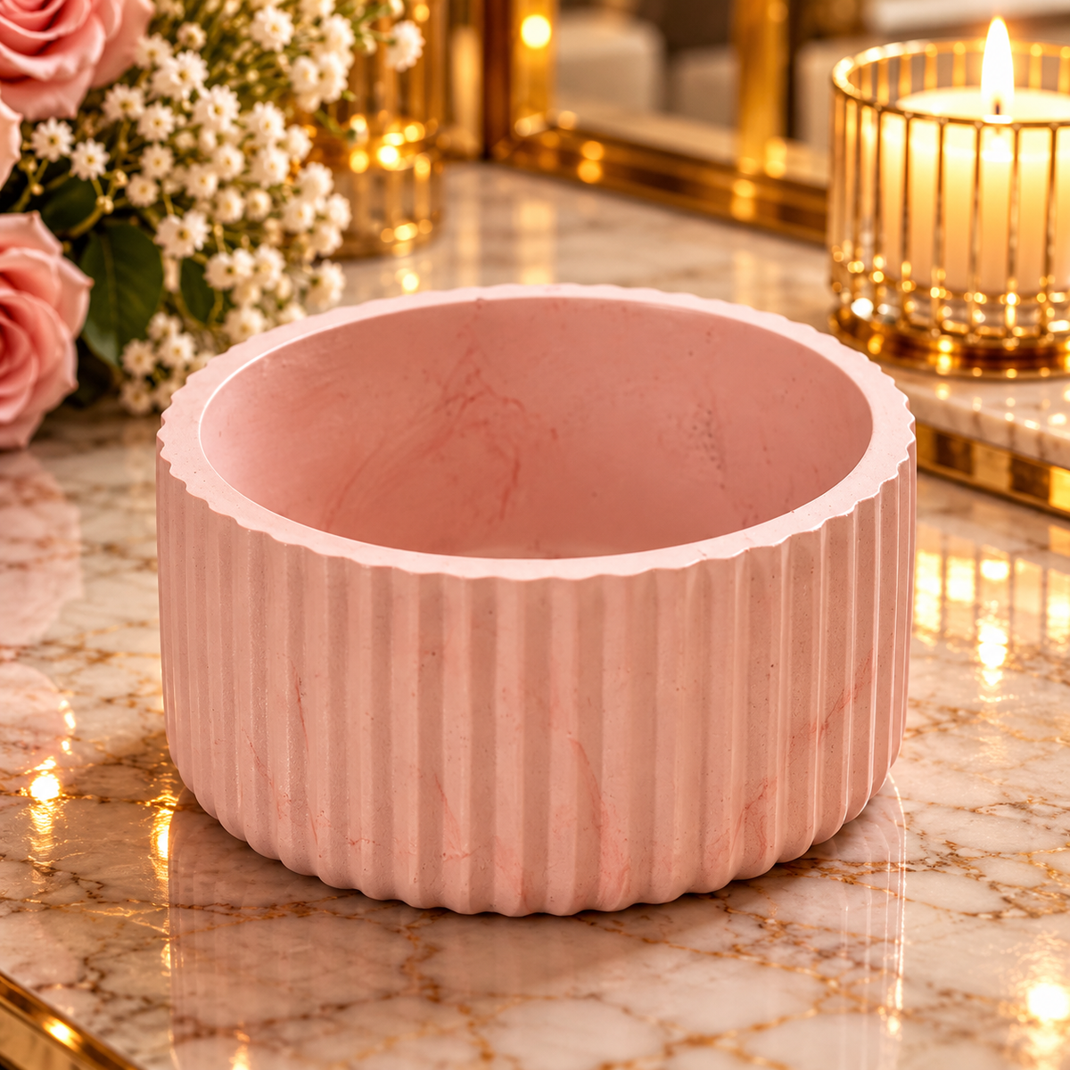 Marble Pedestal Concrete Style