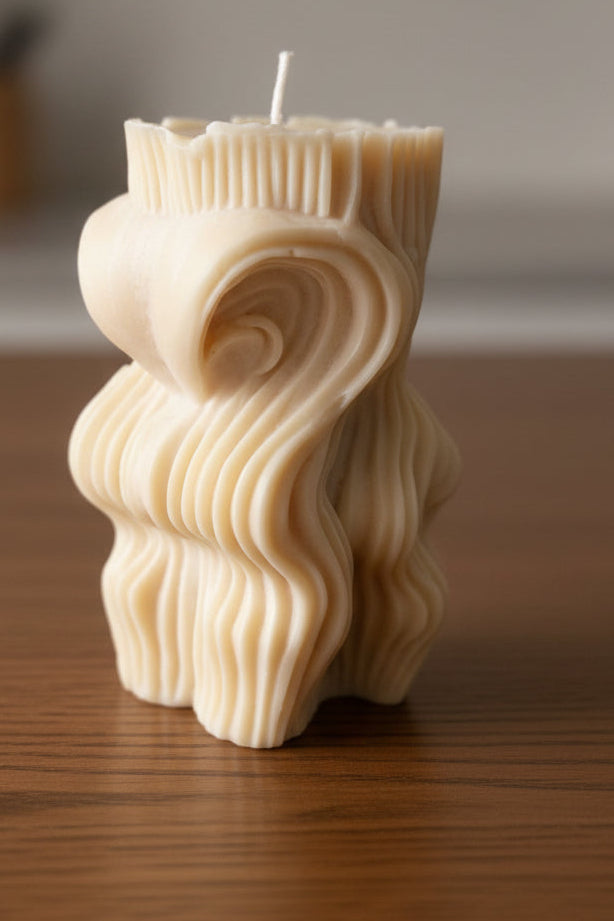 Luxury Handcrafted Vanilla Amber Pillar Candle