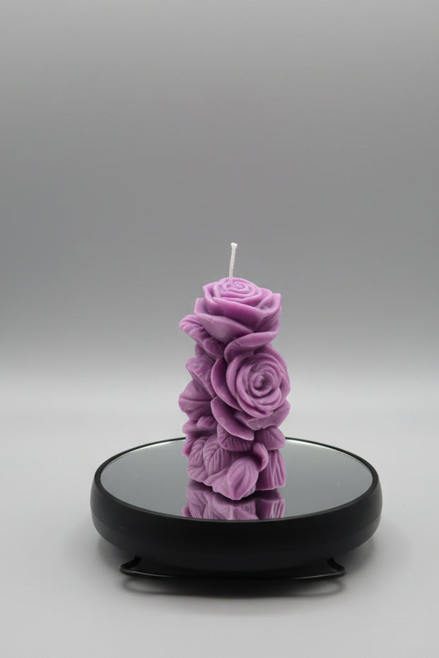 Bloom Sculpted Candle – Soft Floral