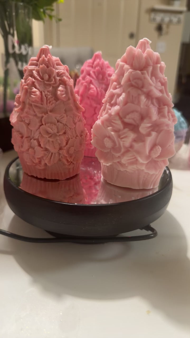 Blushed Pink Luxury Floral Vanilla Amber Candles