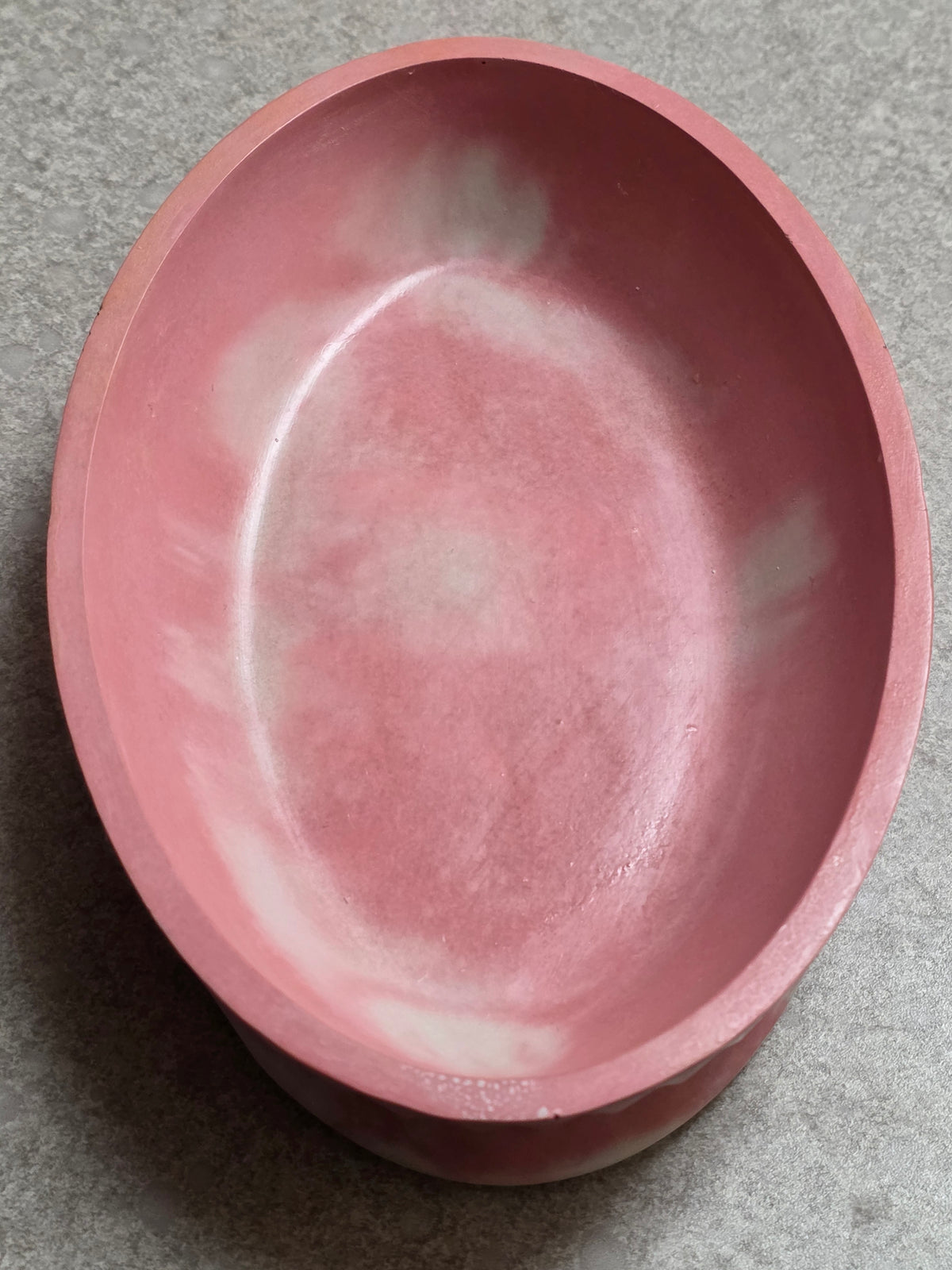 Handcrafted Cement Multipurpose Marble Oval Jars