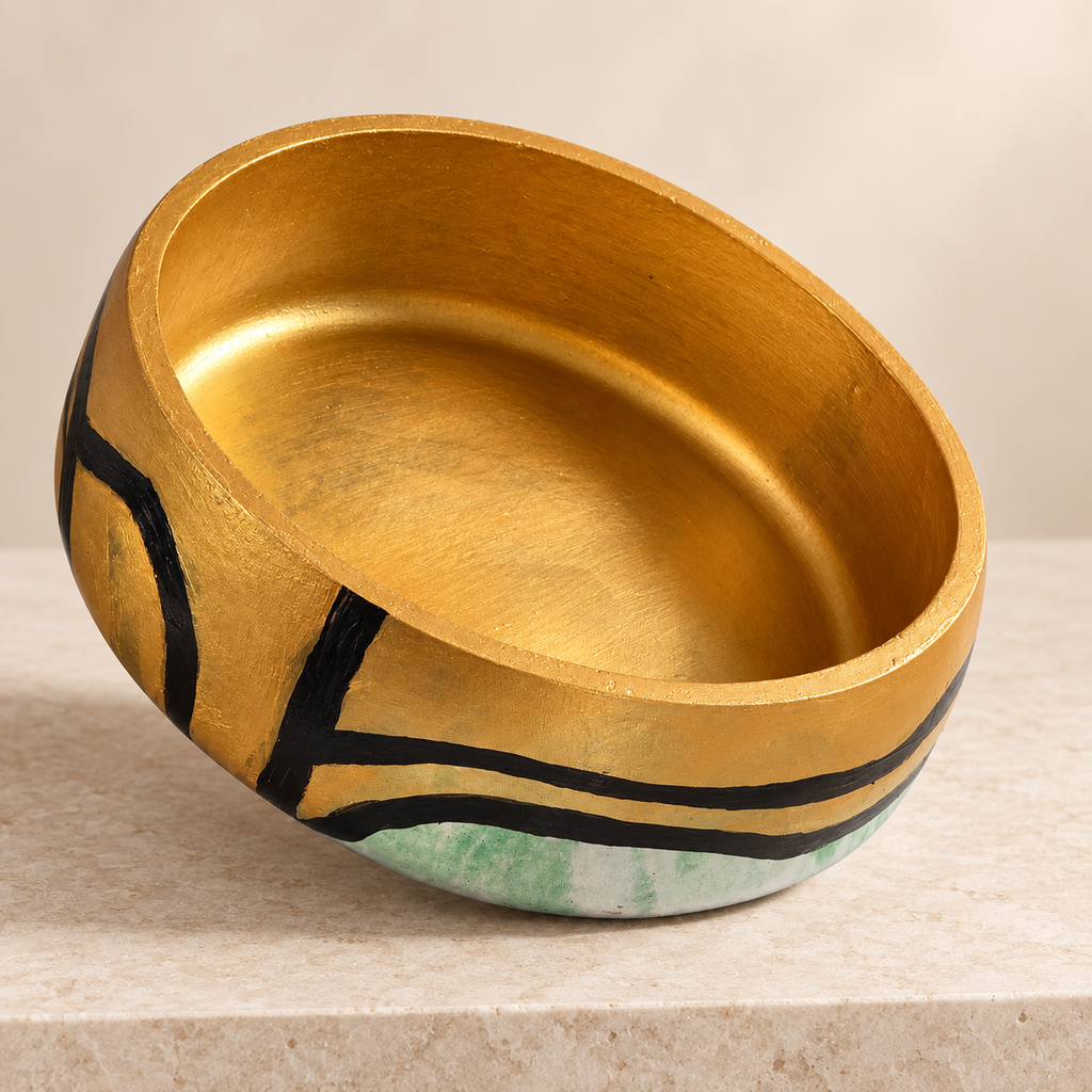 Golden Dynasty Concrete Bowl