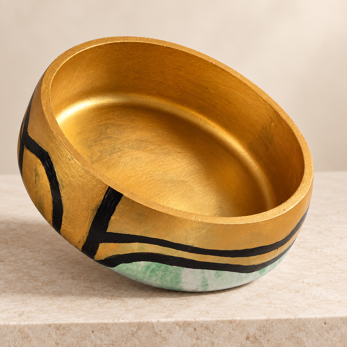 Golden Dynasty Concrete Bowl
