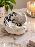 Petalia Marble Trinket Bloom Bowl
