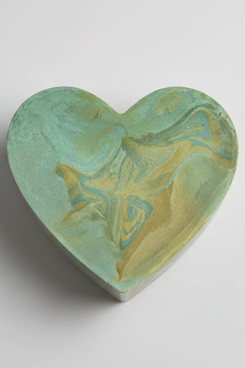 Heart-Shaped Decorative Cement Jar ❤️