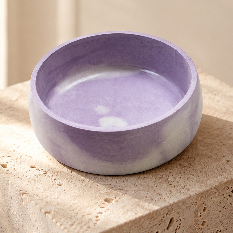 Lavender Marble Bowl 💜