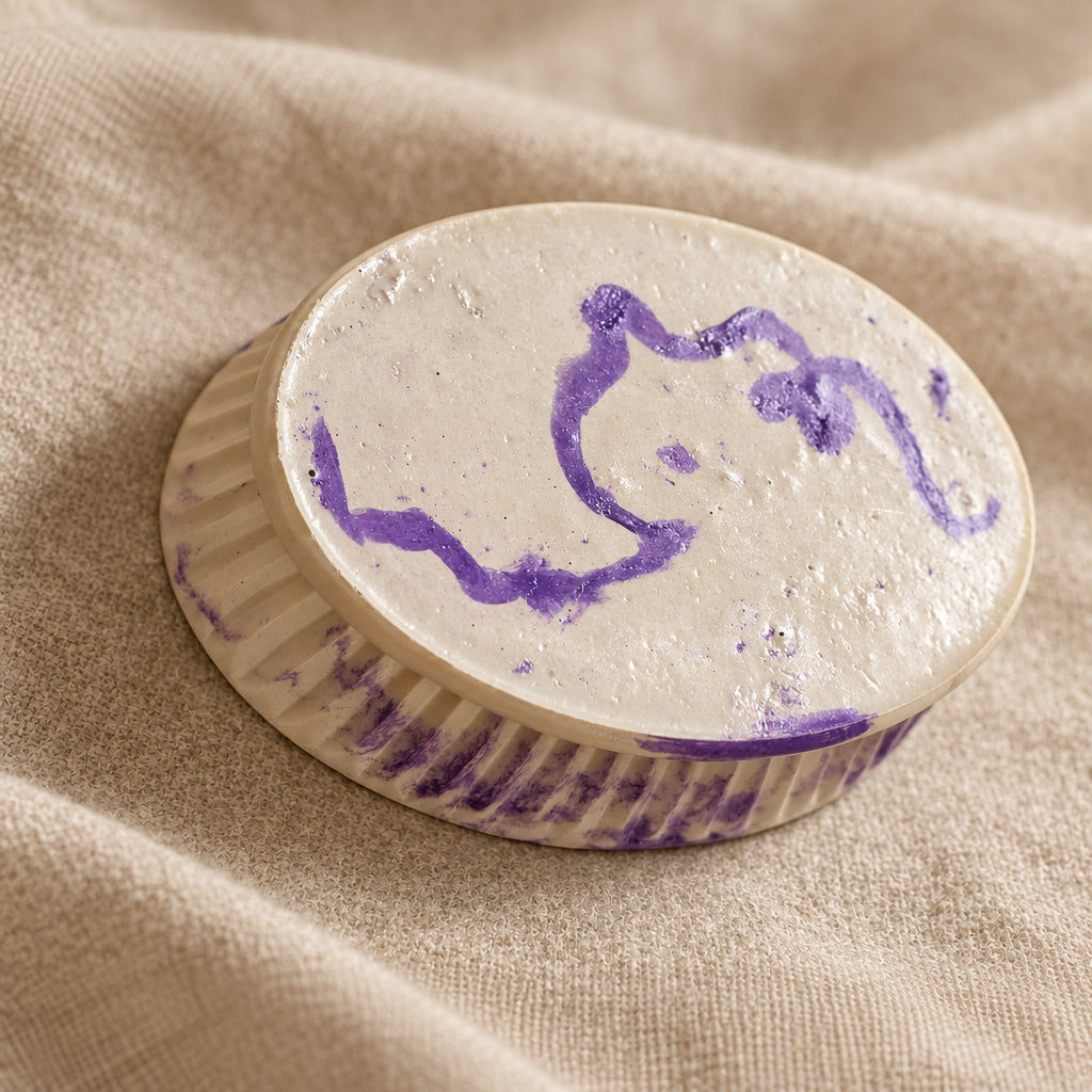Amethyst Muse Concrete Oval Bowl