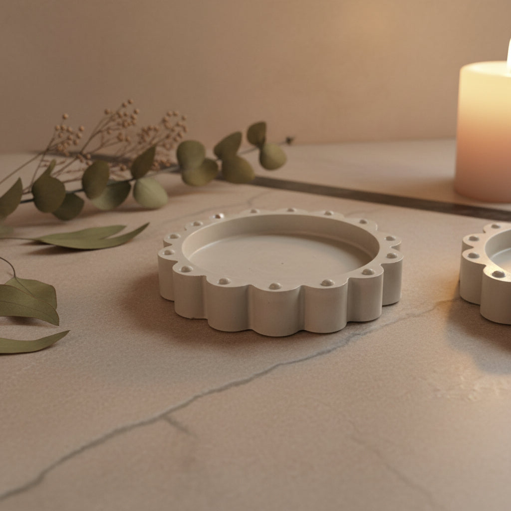 Grey Handcrafted Aurelia Tray