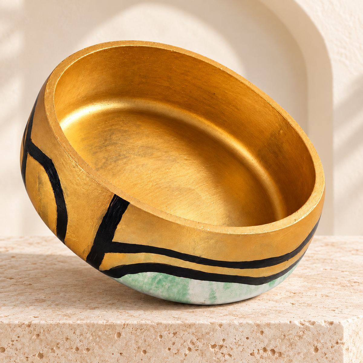 Golden Dynasty Concrete Bowl