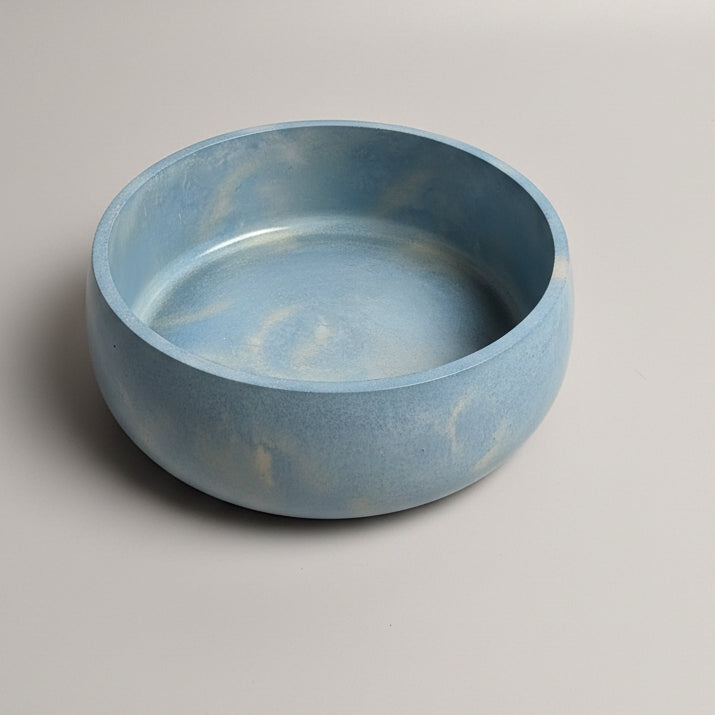 Ocean Mist Handcrafted Concrete Bowl