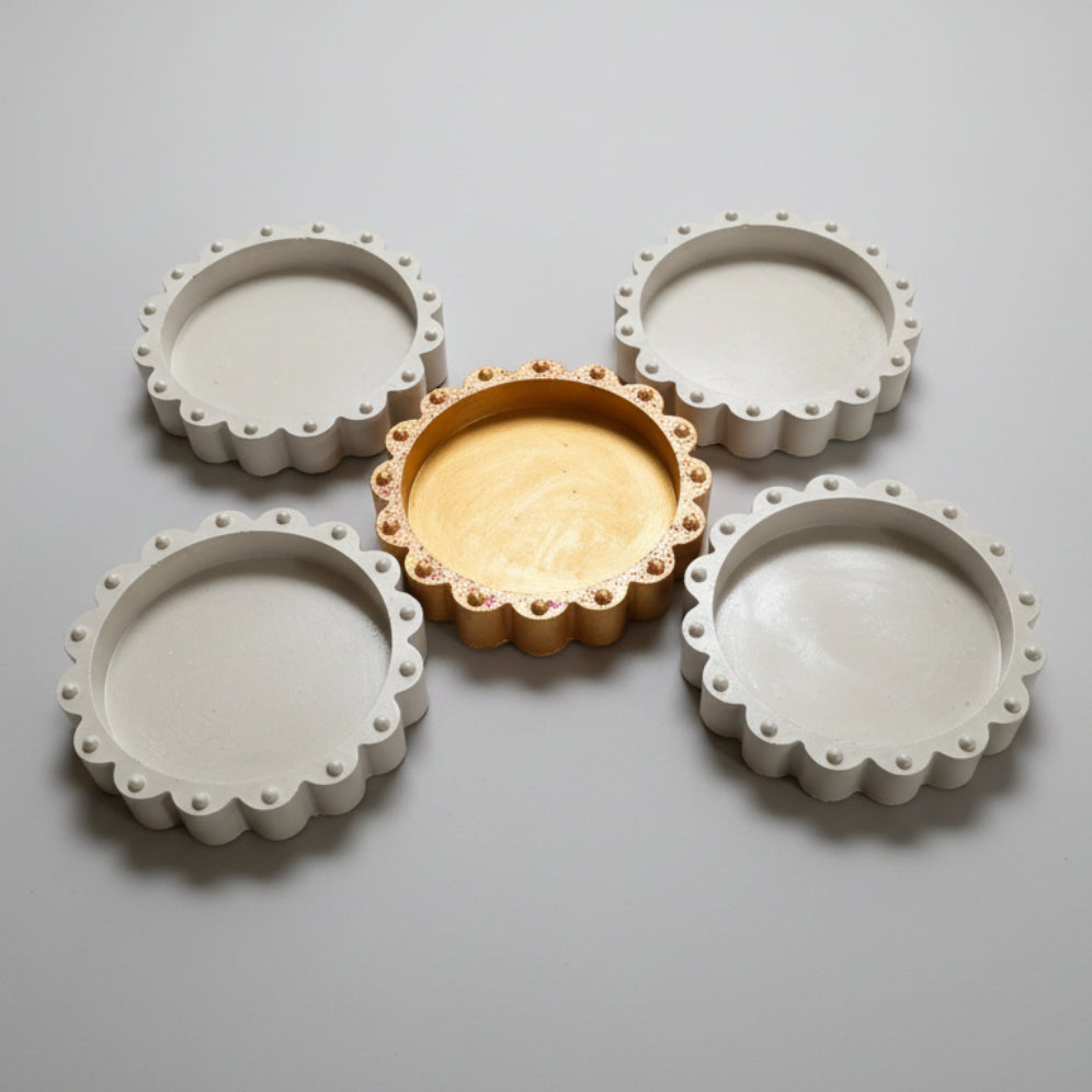 Grey Handcrafted Aurelia Tray