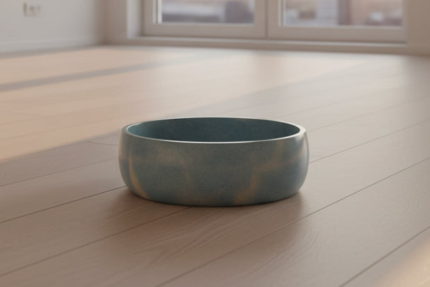 Ocean Mist Handcrafted Concrete Bowl