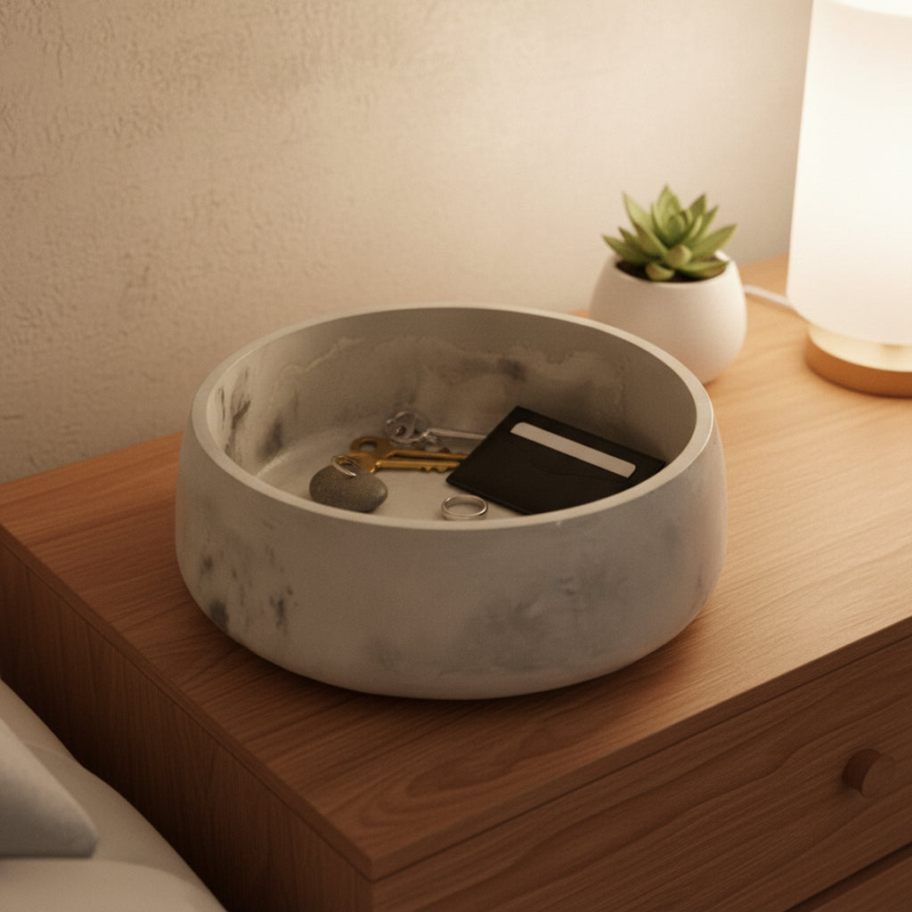 Cloudstone  Large Artisan Concrete Bowl