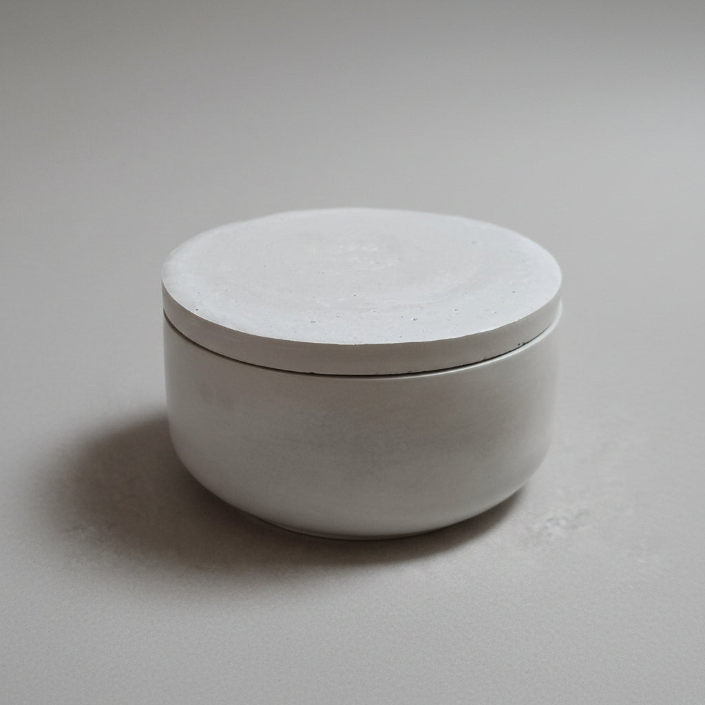 Handmade Gray Concrete Bowl