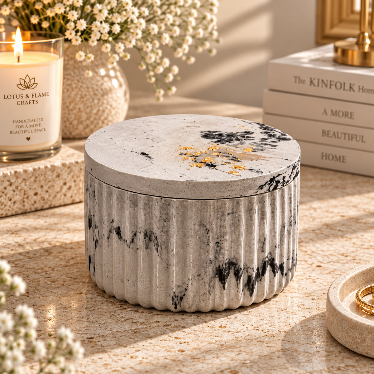 Aurelia Marble Vanity & Décor Set