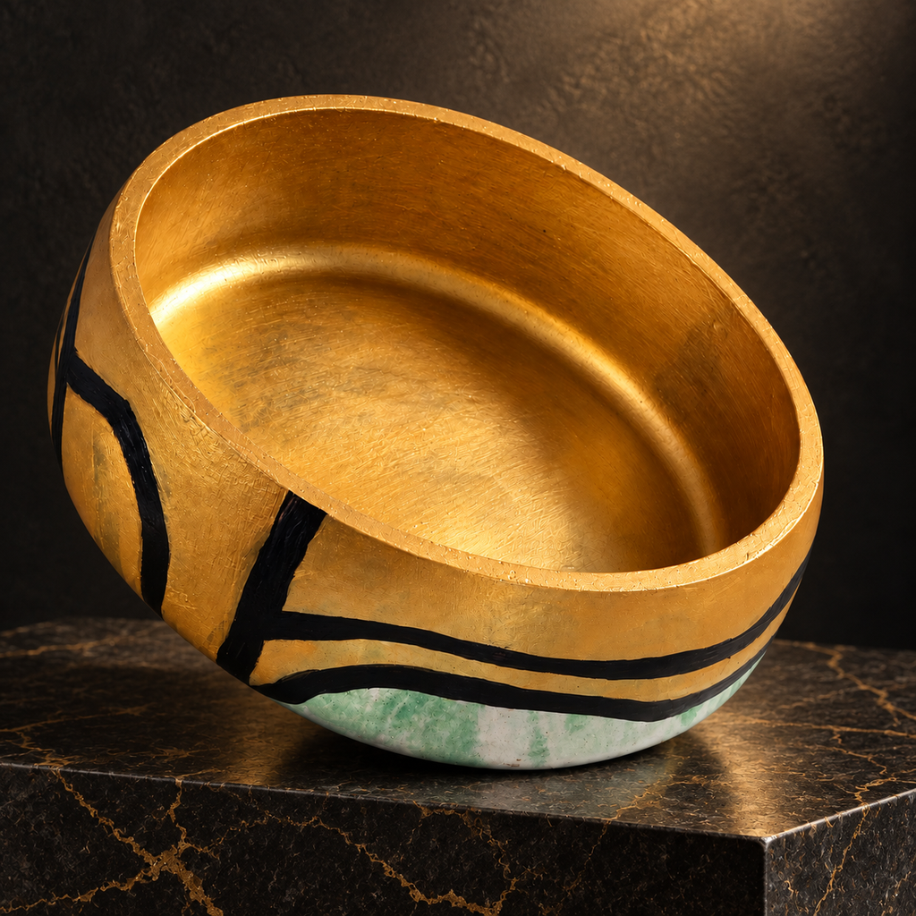 Golden Dynasty Concrete Bowl