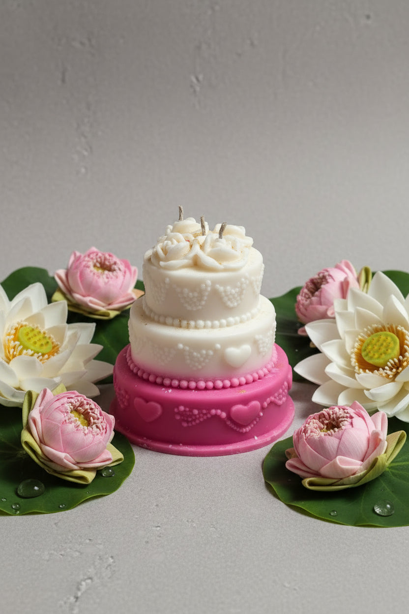 Sweet Fruity Cake Candle