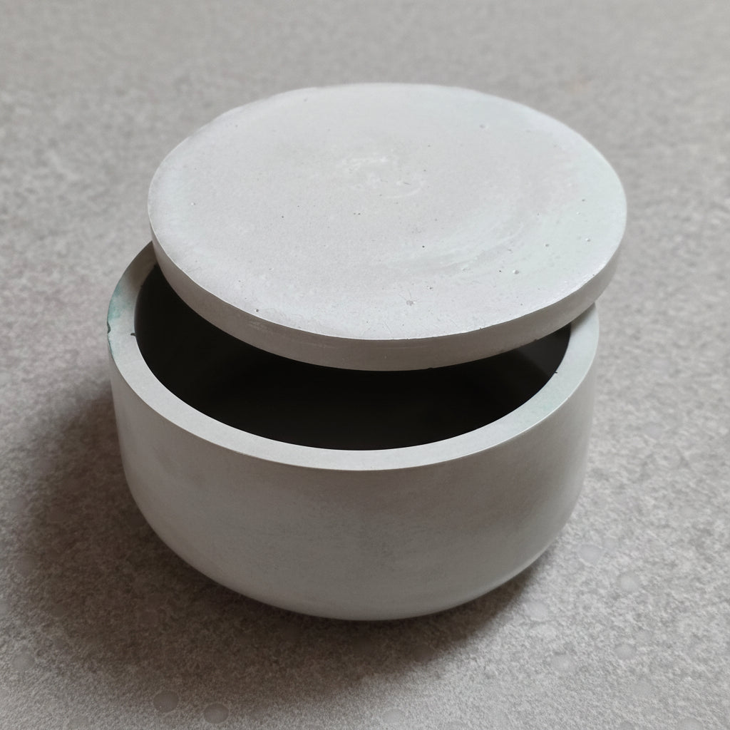 Handmade Gray Concrete Bowl