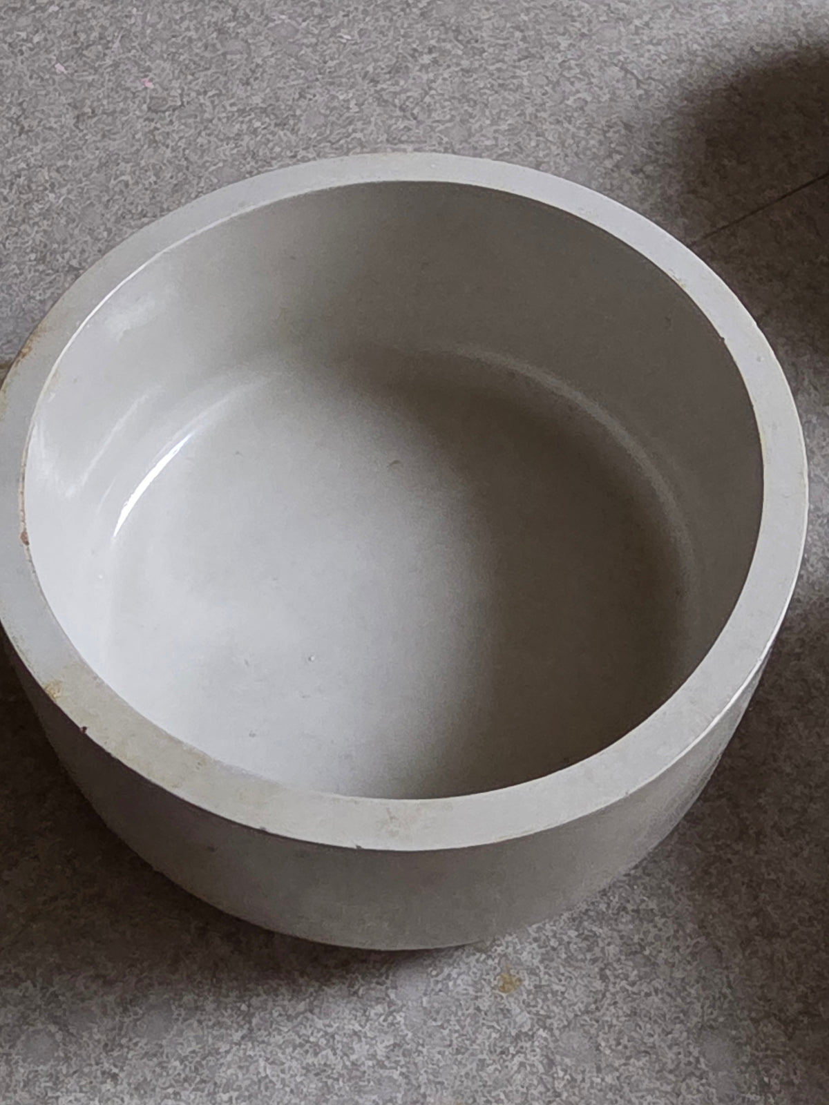Handmade Gray Concrete Bowl