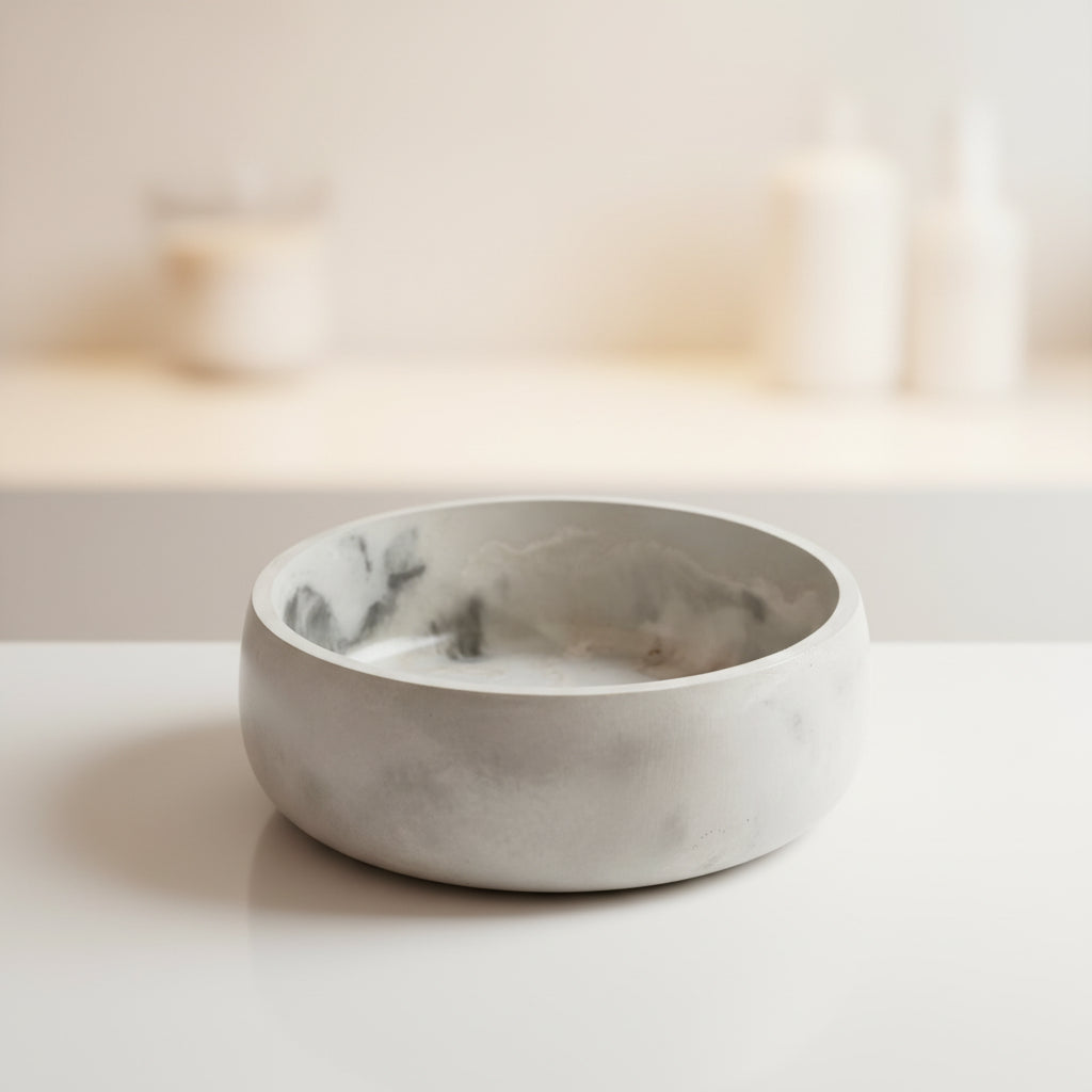 Cloudstone  Large Artisan Concrete Bowl