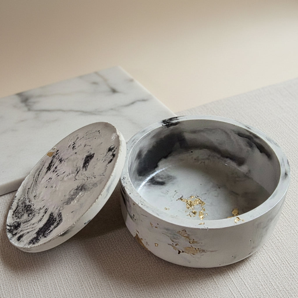 Marble Harmony 3-Piece Concrete Keepsake Collection
