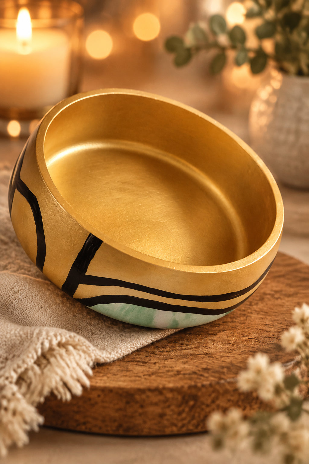 Golden Dynasty Concrete Bowl