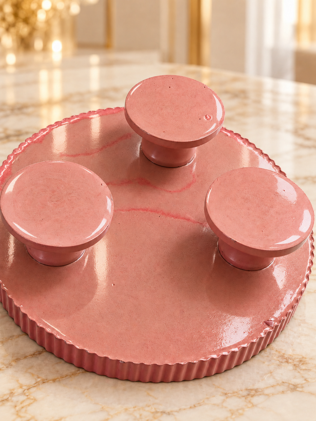 Marble Pedestal Concrete Style