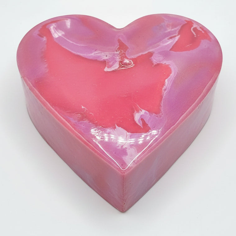 Amethyst Blush Heart Bowl 💜🩷