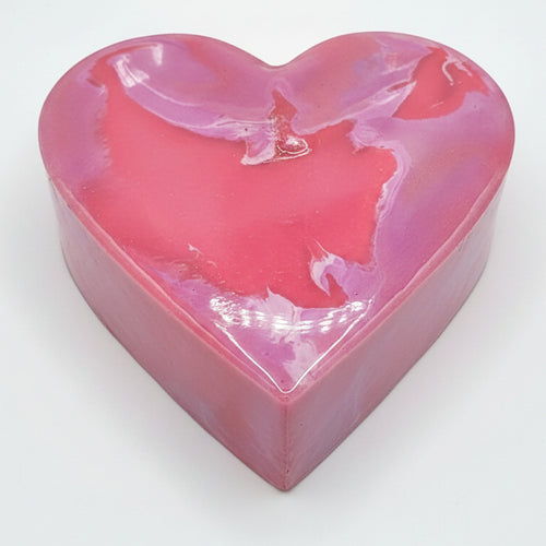 Amethyst Blush Heart Bowl 💜🩷
