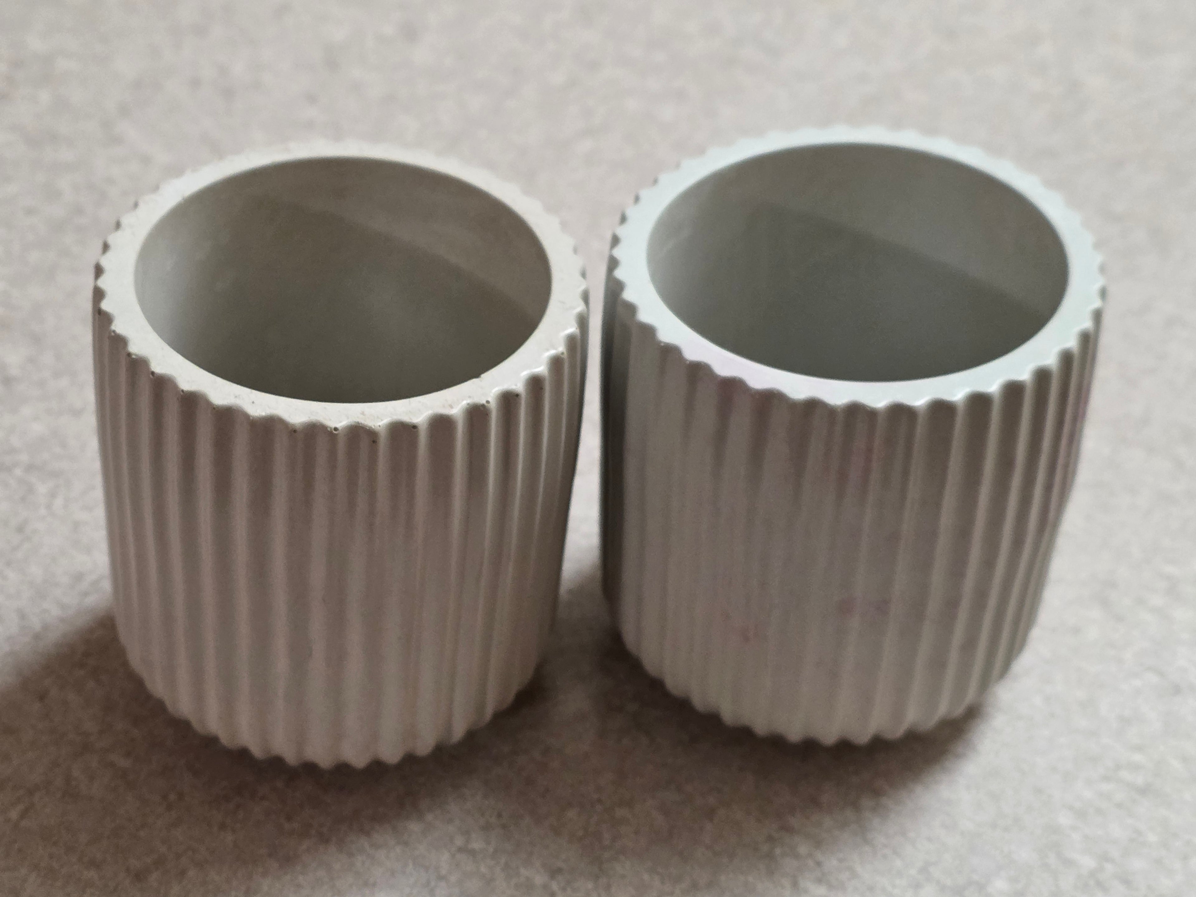 Vertical Ribbed Concrete Jar