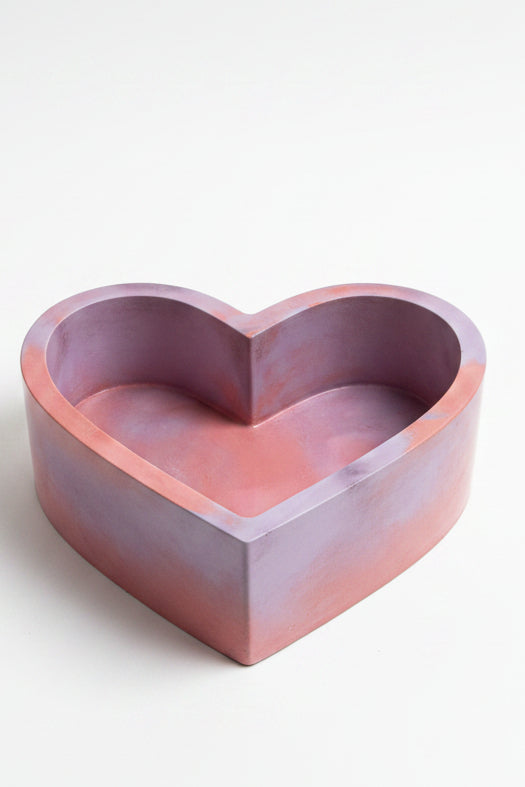 Amethyst Blush Heart Bowl 💜🩷